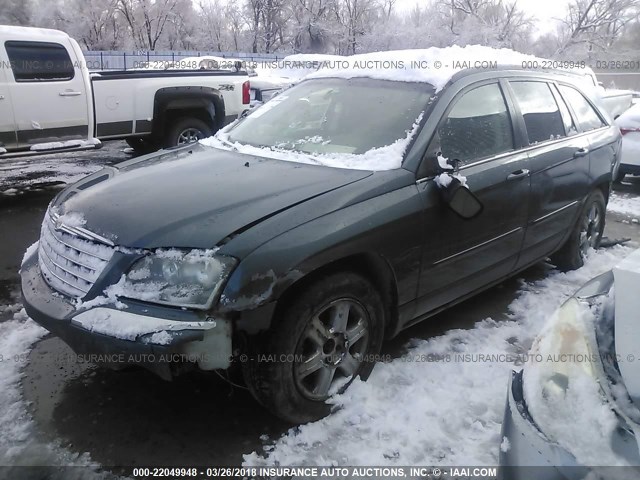 2C8GF68455R661767 - 2005 CHRYSLER PACIFICA TOURING BLUE photo 2