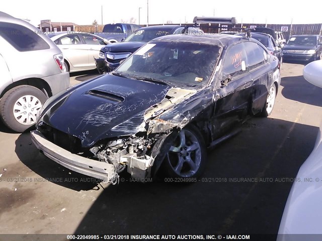 4S3BL676266200266 - 2006 SUBARU LEGACY GT LIMITED BLACK photo 2