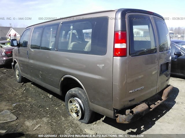 1GAGG25U441237908 - 2004 CHEVROLET EXPRESS G2500  TAN photo 3