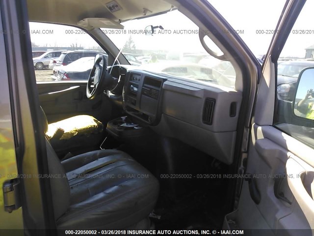 1GAGG25U441237908 - 2004 CHEVROLET EXPRESS G2500  TAN photo 5