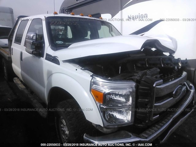 1FD8W3F66CEC82792 - 2012 FORD F350 4X4 CREWCAB SUPER DUTY WHITE photo 1