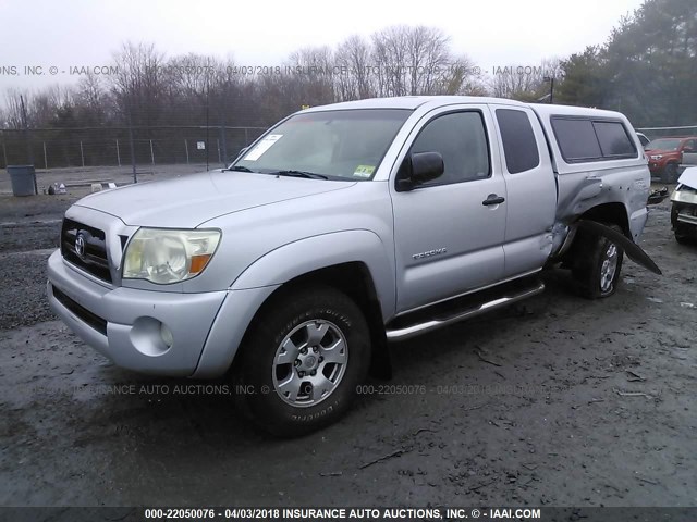 5TEUU42N57Z386513 - 2007 TOYOTA TACOMA ACCESS CAB Күміс фото 2