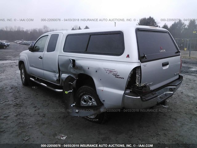 5TEUU42N57Z386513 - 2007 TOYOTA TACOMA ACCESS CAB Күміс фото 3