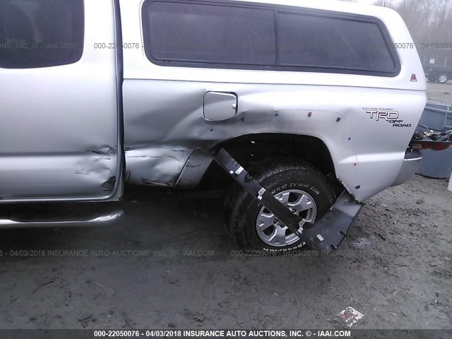 5TEUU42N57Z386513 - 2007 TOYOTA TACOMA ACCESS CAB SILVER photo 6