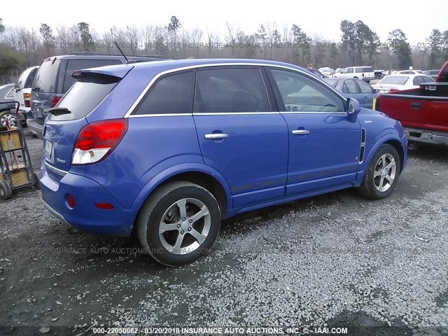 3GSCL93Z09S500057 - 2009 SATURN VUE HYBRID BLUE photo 4