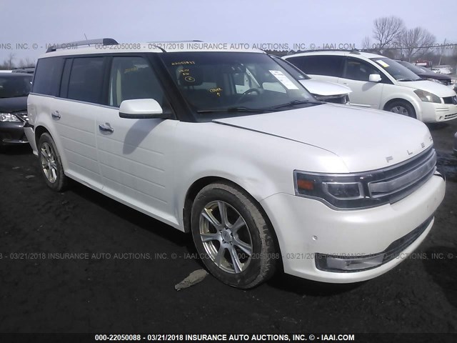 2FMHK6DT0DBD33383 - 2013 FORD FLEX LIMITED WHITE photo 1