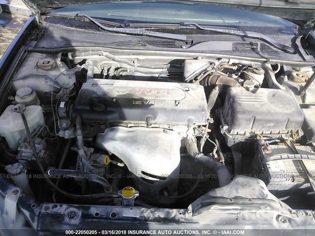 4T1BE32K45U022881 - 2005 TOYOTA CAMRY LE/XLE/SE GREEN photo 10