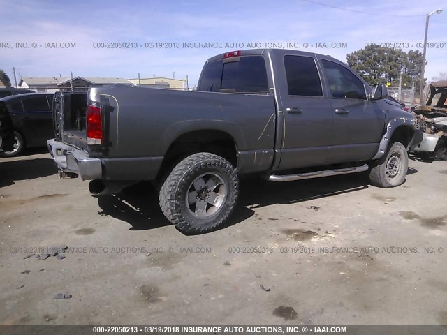 3D7KS28C15G739321 - 2005 DODGE RAM 2500 2500 ST/SLT SILVER photo 4