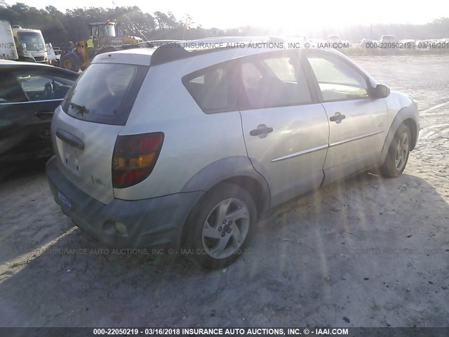 5Y2SL62863Z400571 - 2003 PONTIAC VIBE SILVER photo 4