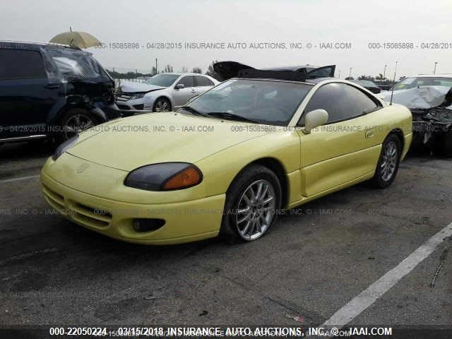 JB3AM64J3RY006325 - 1994 DODGE STEALTH R/T/SPORT YELLOW photo 2