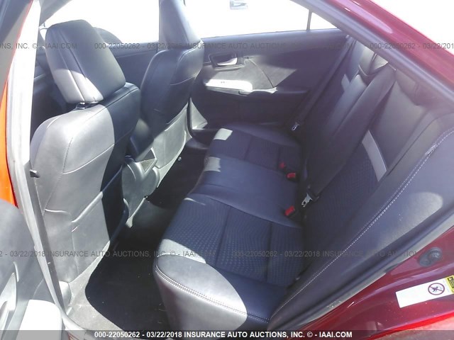 4T1BF1FK5CU626285 - 2012 TOYOTA CAMRY SE/LE/XLE 红色 照片 8