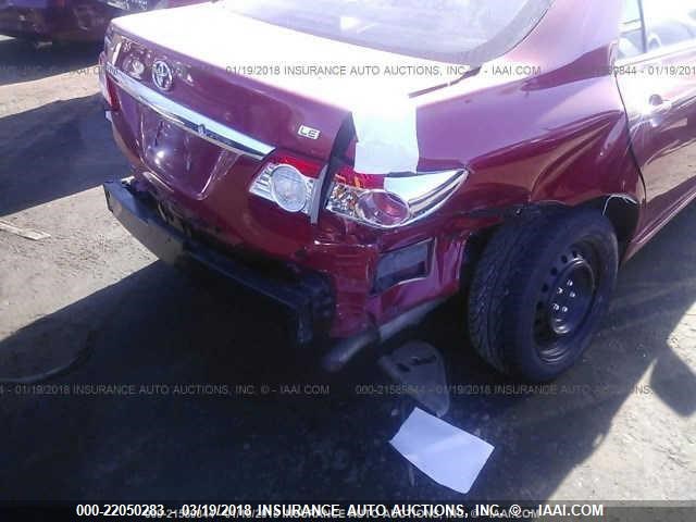 2T1BU4EE4CC893339 - 2012 TOYOTA COROLLA S/LE RED photo 6