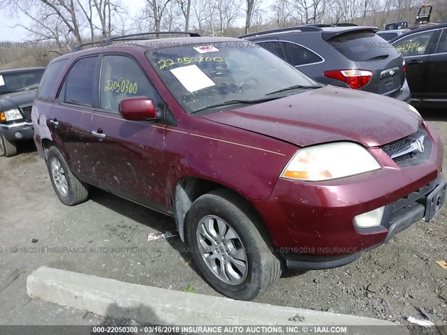 2HNYD18633H533606 - 2003 ACURA MDX TOURING RED photo 1