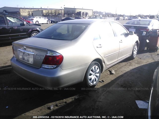 4T1BE32K75U947073 - 2005 TOYOTA CAMRY LE/XLE/SE BEIGE photo 4