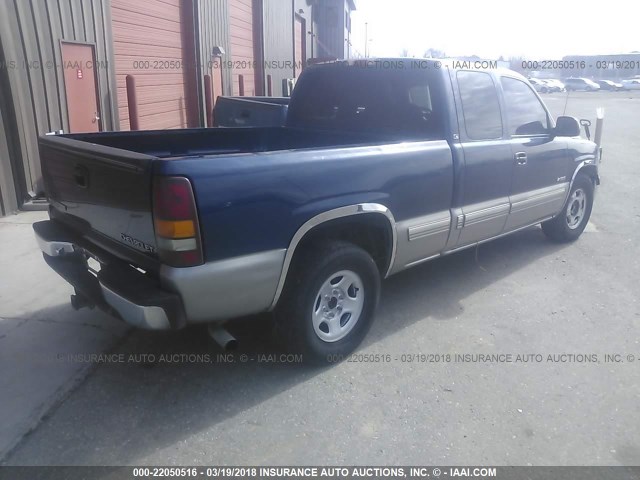 2GCEC19TXY1226255 - 2000 CHEVROLET SILVERADO C1500 BLUE photo 4