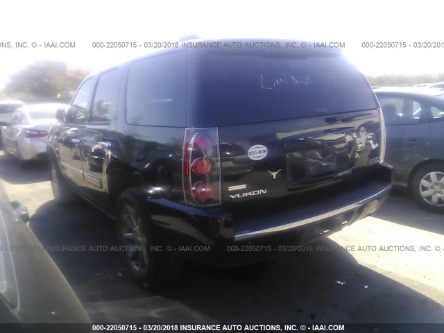 1GKUKEEF9AR239506 - 2010 GMC YUKON DENALI BLACK photo 3