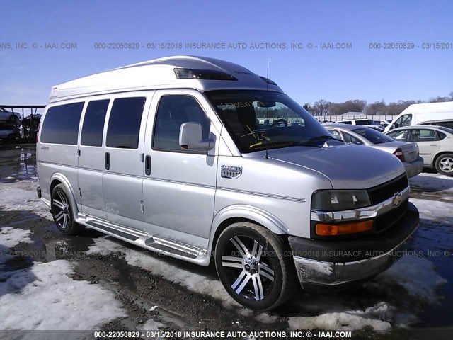 1GBSGDC42B1124816 - 2011 CHEVROLET EXPRESS G1500 3LT SILVER photo 1