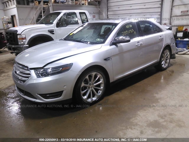 1FAHP2J89GG118070 - 2016 FORD TAURUS LIMITED SILVER photo 2