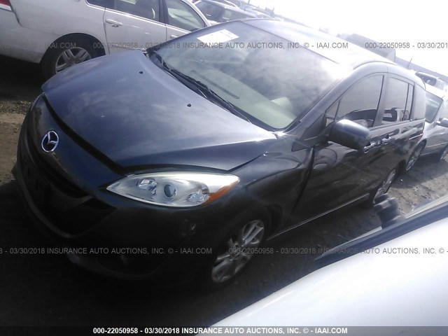 JM1CW2CL0C0126554 - 2012 MAZDA 5 BLUE photo 2