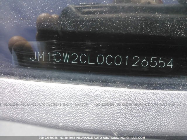 JM1CW2CL0C0126554 - 2012 MAZDA 5 BLUE photo 9