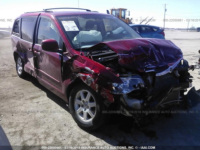 2A8HR54PX8R610415 - 2008 CHRYSLER TOWN & COUNTRY TOURING RED photo 1