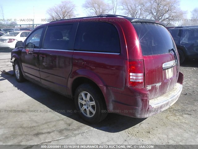 2A8HR54PX8R610415 - 2008 CHRYSLER TOWN & COUNTRY TOURING RED photo 3