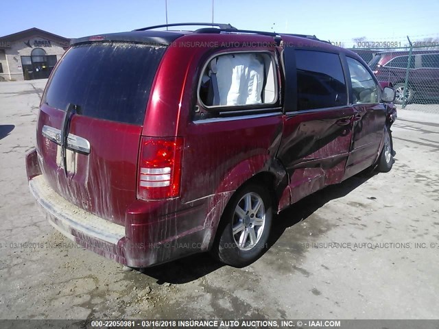 2A8HR54PX8R610415 - 2008 CHRYSLER TOWN & COUNTRY TOURING RED photo 4