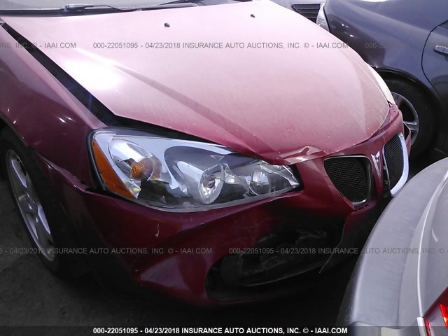 1G2ZG58N474129446 - 2007 PONTIAC G6 SE RED photo 6