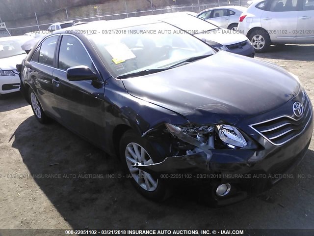 4T1BK3EKXAU101146 - 2010 TOYOTA CAMRY SE/LE/XLE BLACK photo 1