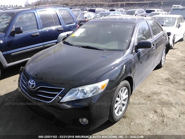 4T1BK3EKXAU101146 - 2010 TOYOTA CAMRY SE/LE/XLE BLACK photo 2