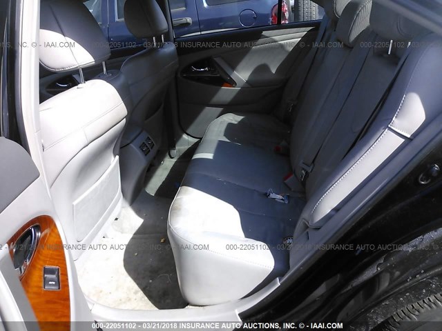 4T1BK3EKXAU101146 - 2010 TOYOTA CAMRY SE/LE/XLE BLACK photo 8