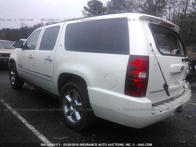 1GNSKKE38BR229498 - 2011 CHEVROLET SUBURBAN K1500 LTZ CREAM photo 3