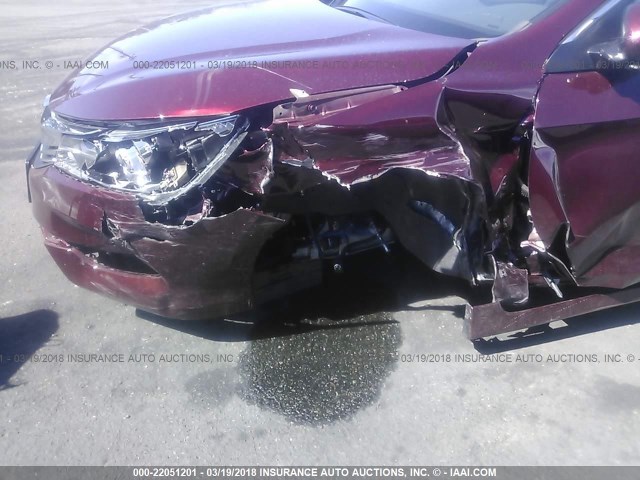 1HGCR2F55HA115721 - 2017 HONDA ACCORD SPORT მუქწითელი ფოტო 6