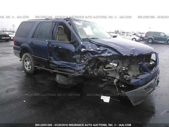 1FMPU16LX3LC15863 - 2003 FORD EXPEDITION XLT BLUE photo 1