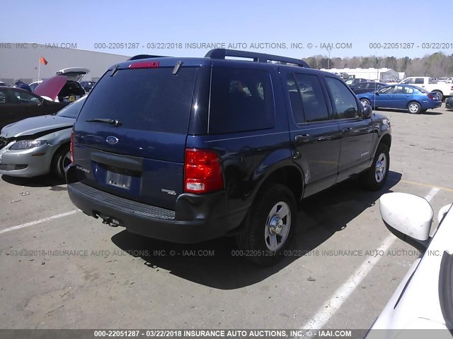 1FMZU62K65UA46232 - 2005 FORD EXPLORER XLS/XLS SPORT BLUE photo 4