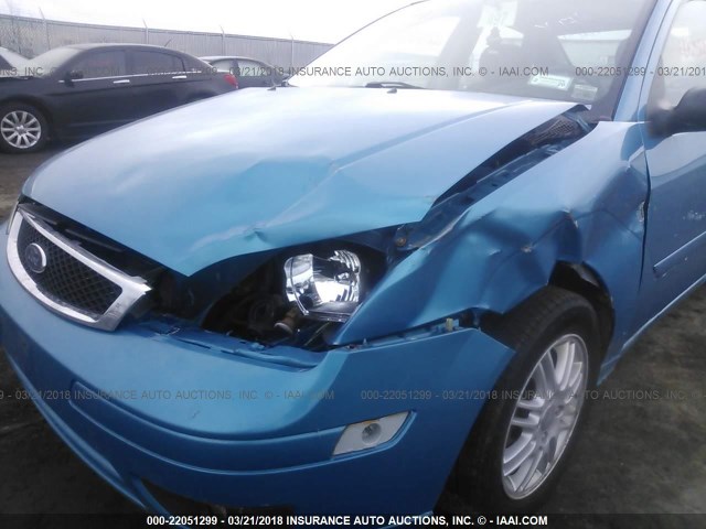 1FAHP34N07W226929 - 2007 FORD FOCUS ZX4/S/SE/SES 蓝色 照片 6
