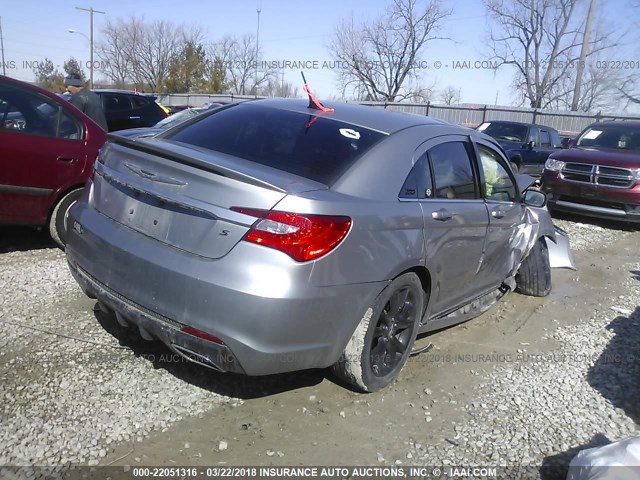 1C3CCBCG4EN193356 - 2014 CHRYSLER 200 LIMITED GRAY photo 4