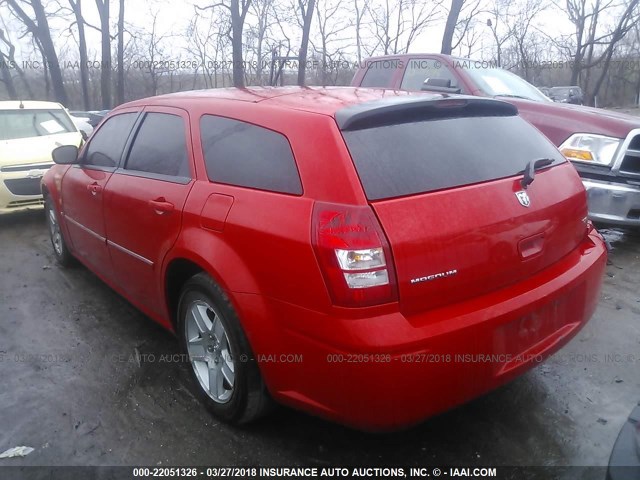 2D4FV47V67H713109 - 2007 DODGE MAGNUM SXT RED photo 3