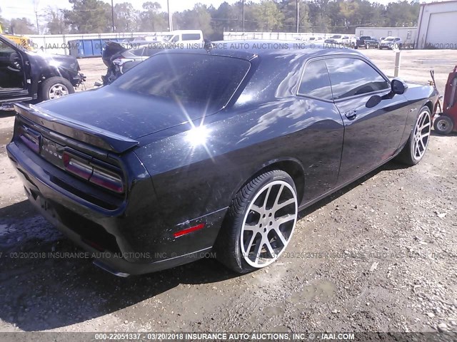 2C3CDZBT7FH717386 - 2015 DODGE CHALLENGER SXT PLUS BLACK photo 4