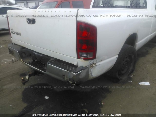 1D7HA16K24J239747 - 2004 DODGE RAM 1500 ST WHITE photo 6