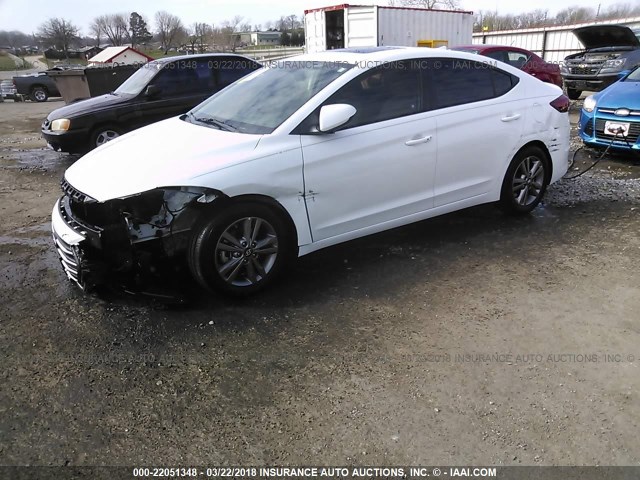 5NPD84LF5HH166742 - 2017 HYUNDAI ELANTRA SE/VALUE/LIMITED WHITE photo 2