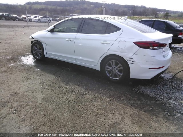 5NPD84LF5HH166742 - 2017 HYUNDAI ELANTRA SE/VALUE/LIMITED WHITE photo 3