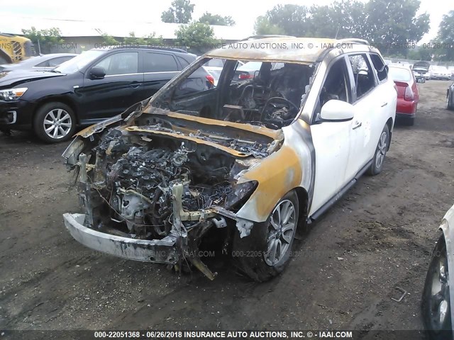 5N1AR2MN0EC698042 - 2014 NISSAN PATHFINDER S/SV/SL/PLATINUM 白色 照片 2