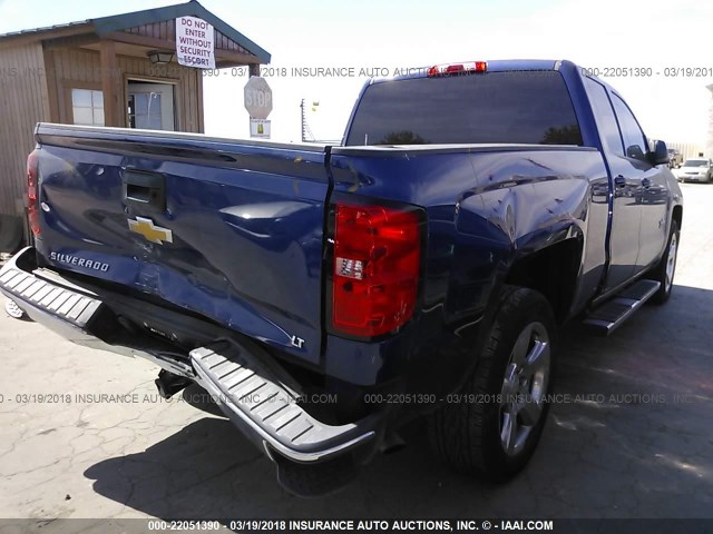 1GCRCREC6EZ257043 - 2014 CHEVROLET SILVERADO C1500 LT BLUE photo 4