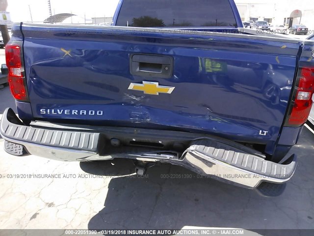 1GCRCREC6EZ257043 - 2014 CHEVROLET SILVERADO C1500 LT BLUE photo 6