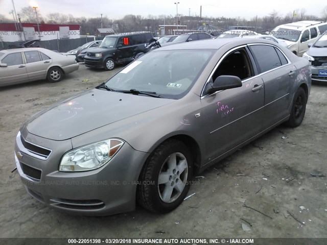 1G1ZG57B48F167423 - 2008 CHEVROLET MALIBU LS 棕色 照片 2