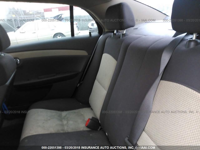 1G1ZG57B48F167423 - 2008 CHEVROLET MALIBU LS 棕色 照片 8