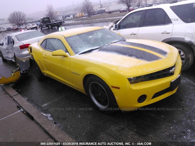 2G1FA1E39D9173410 - 2013 CHEVROLET CAMARO LS YELLOW photo 1