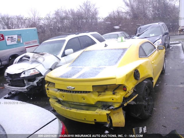 2G1FA1E39D9173410 - 2013 CHEVROLET CAMARO LS YELLOW photo 6