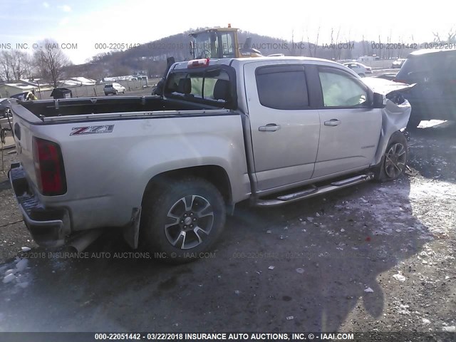 1GCPTDE15G1215327 - 2016 CHEVROLET COLORADO Z71 SILVER photo 4